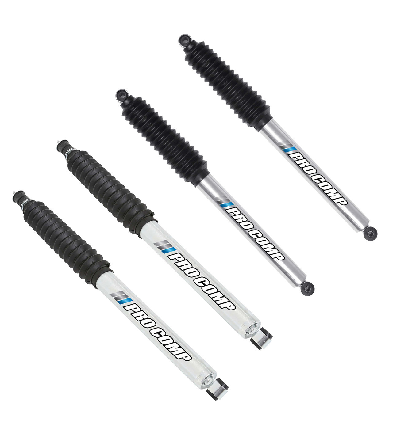 Pro Comp Pro-M Monotube Shocks For 1997-2006 Jeep Wrangler TJ – 0-2" Lift, Set Of 4